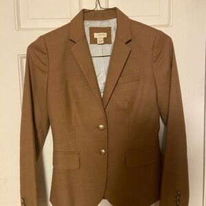 J.Crew Brown Blazer with Gold Buttons